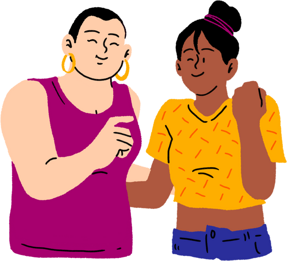 Loose Handdrawn LGBTQIA+ People