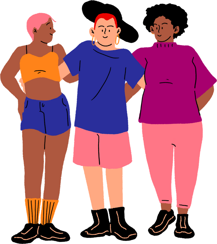 Loose Handdrawn LGBTQIA+ People