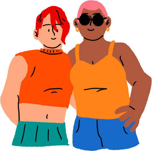 Loose Handdrawn LGBTQIA+ People